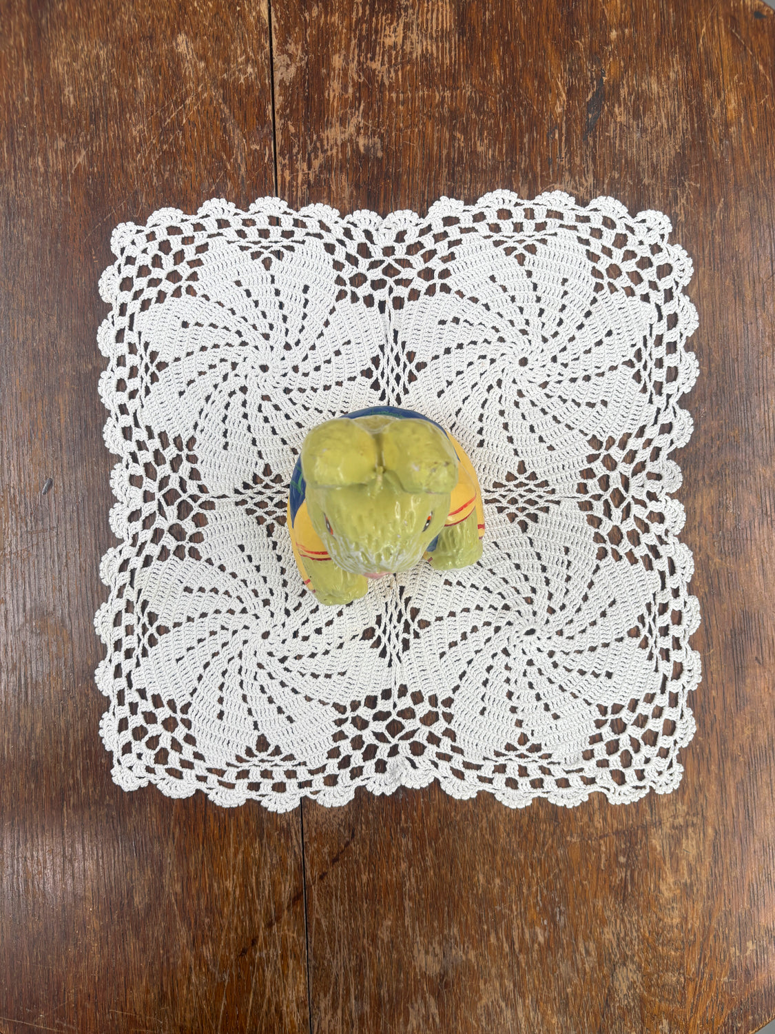 Handpainted wax Bunny candle