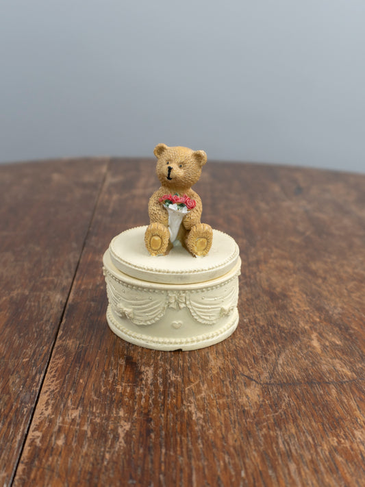 Vintage Bear trinket box