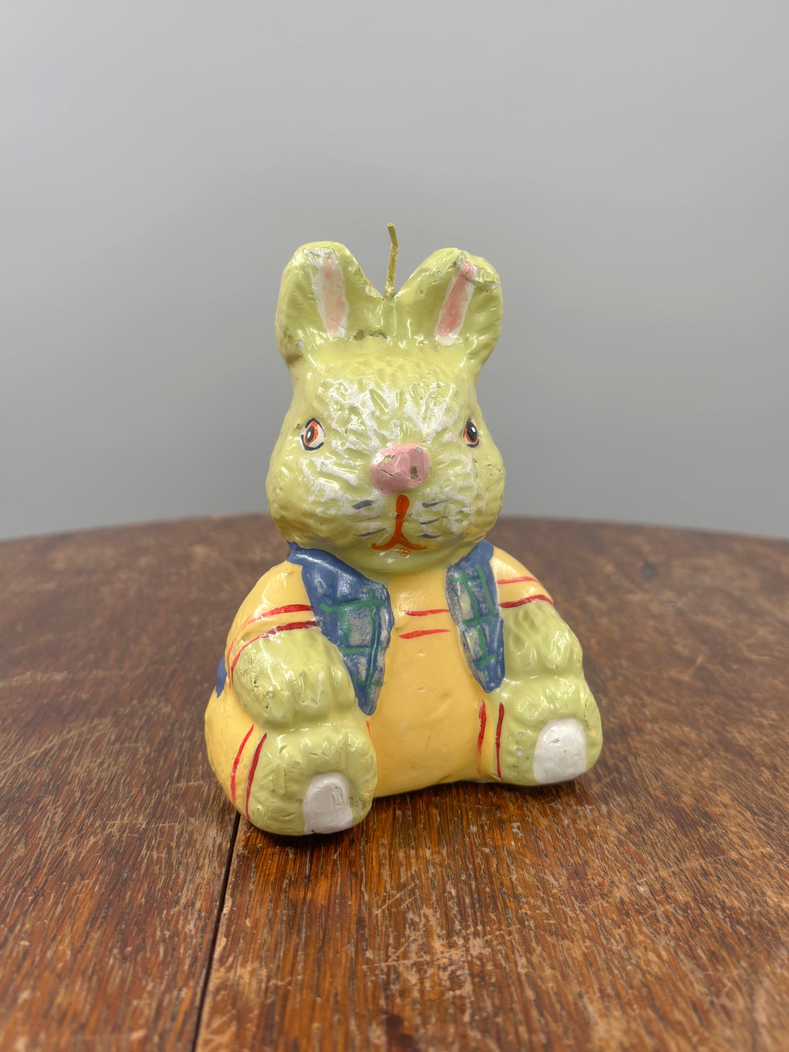 Handpainted wax Bunny candle